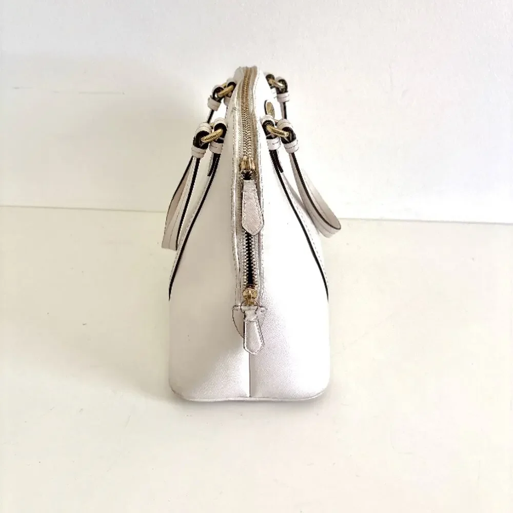 Coach Peyton Cora Domed Satchel in Saffiano Leather - Style F25671